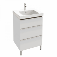 Тумба под раковину Jacob Delafon Odeon Up 55 см EB990-N18 белый блестящий