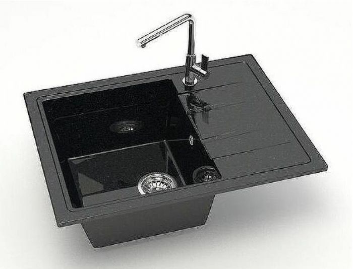 Кухонная мойка Bergg Z150 B150Q004 Черная