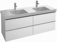 Тумба под раковину Jacob Delafon Odeon Up 136 см EB997-G1C, белый блестящий лак