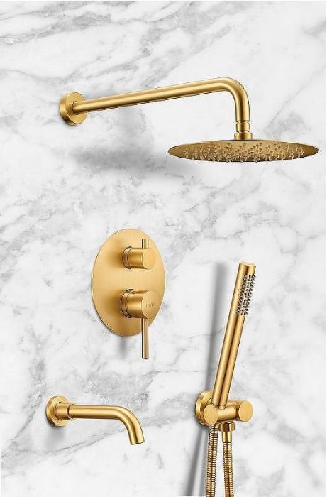 Душевая система Milacio Ultra MCU.150.GD Брашированное золото