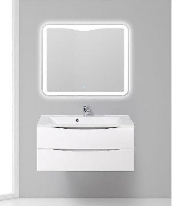 Тумба под раковину BelBagno Marino 110 MARINO-1100-2C-SO-BL-P подвесная Bianco Lucido