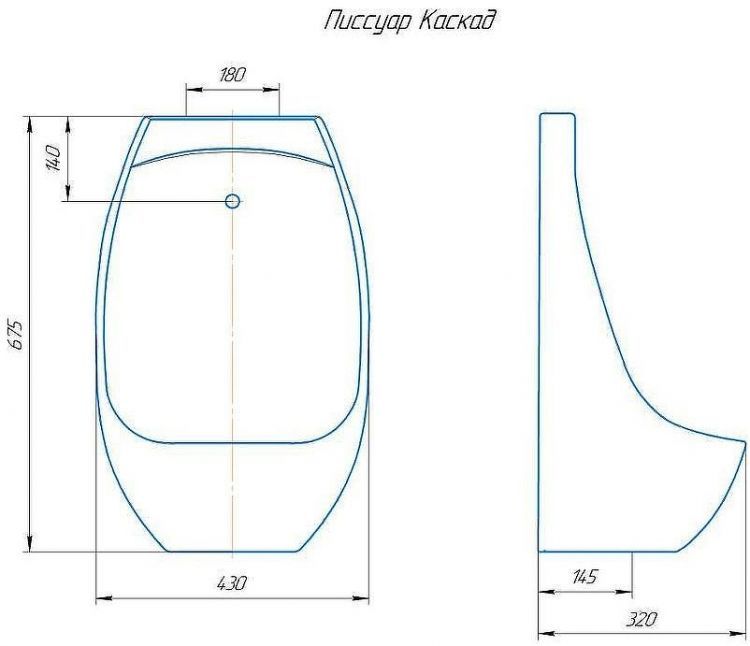 Писсуар Rosa Каскад 4620008196763 Белый с сенсором