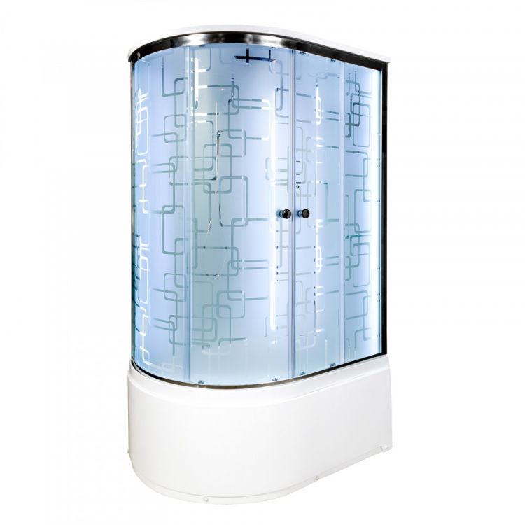 Душевая кабина Deto ЕМ 4512R LED с гидромассажем 120x80x220 Душевая кабина Deto ЕМ 4512R LED с гидромассажем 120x80x220