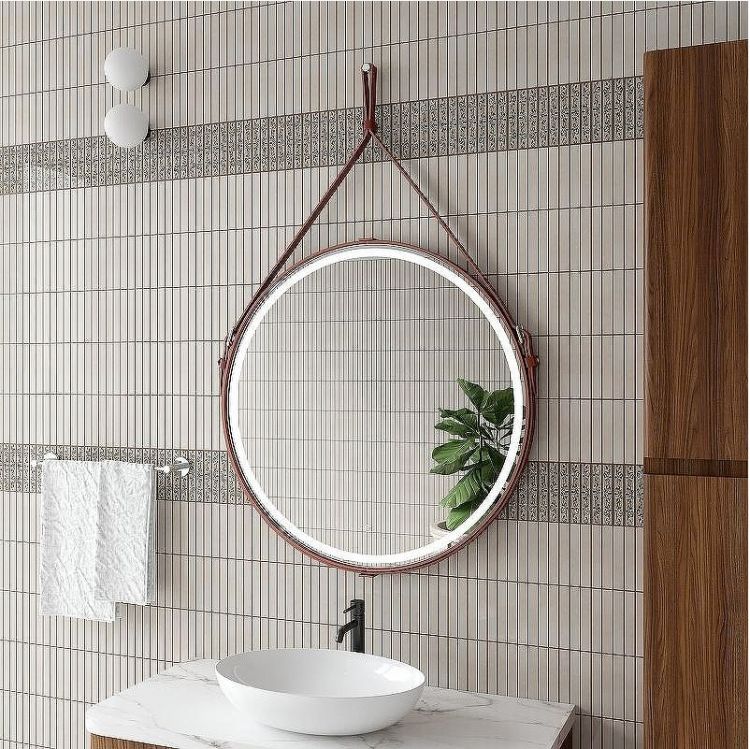 Зеркало Континент Millenium D 800 ЗЛП1378 с подсветкой Коричневое с сенсорным выключателем