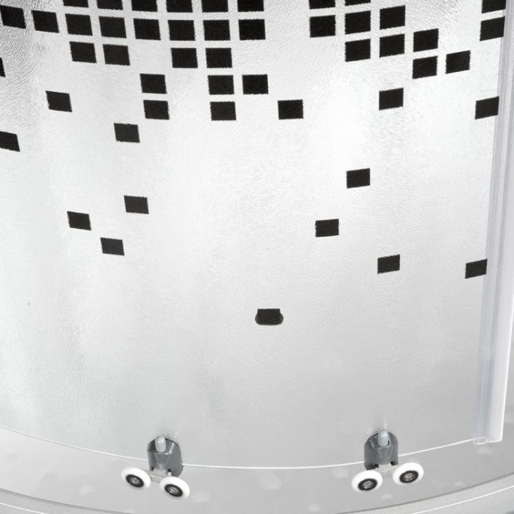 Душевая кабина Deto L 810 с электрикой BLACK 100x100x215 Душевая кабина Deto L 810 с электрикой BLACK 100x100x215