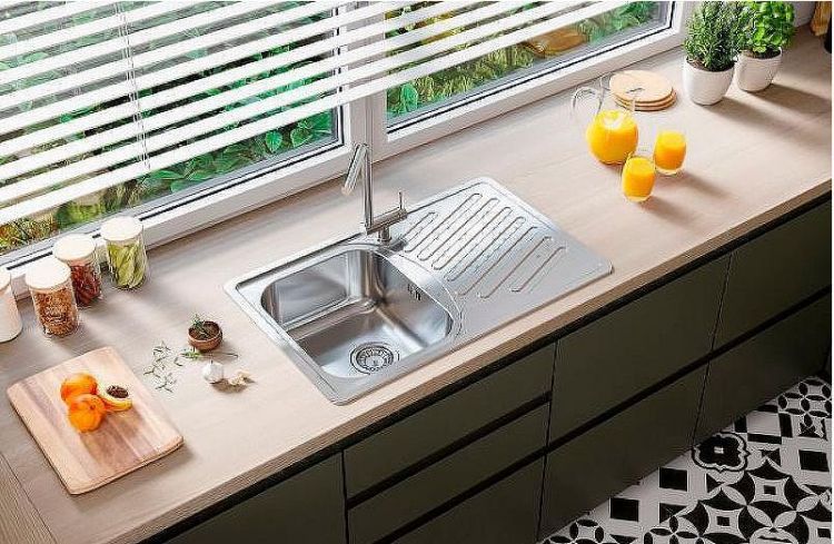 Кухонная мойка Alveus Elegant 30 LEI 90 FI 810x510 1126349 Перфорированная сталь