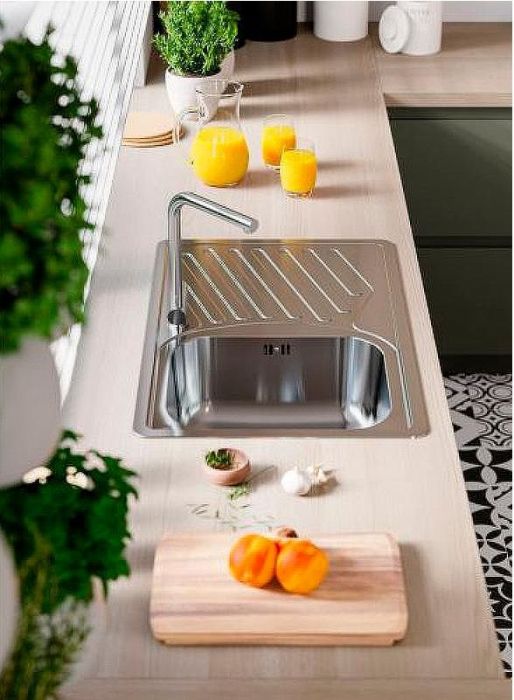 Кухонная мойка Alveus Elegant 30 LEI 90 FI 810x510 1126349 Перфорированная сталь