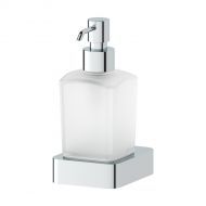 Держатель с дозатором жидкого мыла (матовое стекло; хром) 8333 Держатель с дозатором жидкого мыла (матовое стекло; хром) 8333