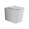 Унитаз CERAMICANOVA Cubic Rimless напольный приставной CN1809