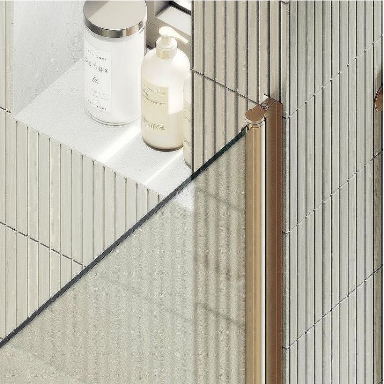 Душевая дверь Maybah Glass MGD-814-2 900x1980 на монопетле Бронза стекло сатиновое