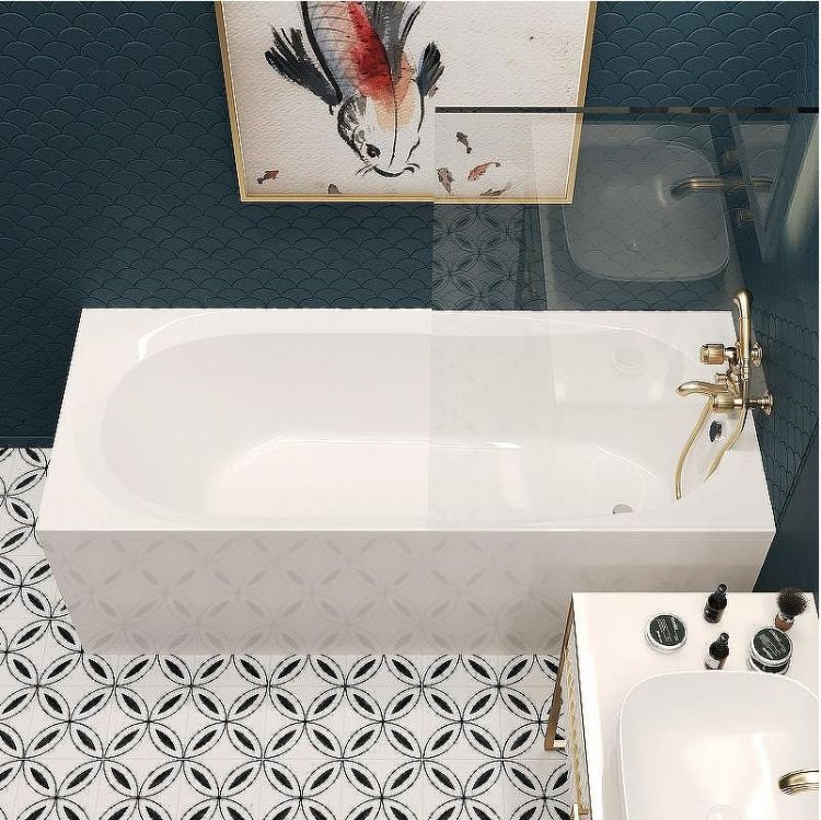 Акриловая ванна Corpa Nera Milano 150x70 CN05007WH без гидромассажа Акриловая ванна Corpa Nera Milano 150x70 CN05007WH без гидромассажа