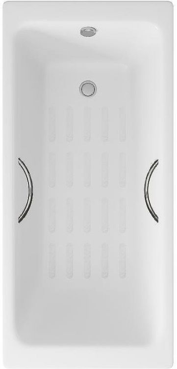 Чугунная ванна Delice Parallel 170x80 DLR220502R-AS с ручками с антискользящим покрытием