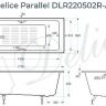 Чугунная ванна Delice Parallel 170x80 DLR220502R-AS с ручками с антискользящим покрытием