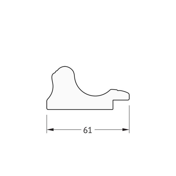 Зеркало EVOFORM  DEFENITE BY 1103 74x134 золотой акведук 61 мм в багетной раме
