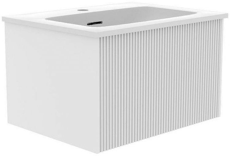 Тумба под раковину La Fenice Terra 60 FNC-01-TER-B-60 подвесная Белая матовая