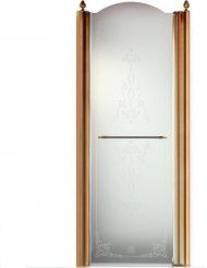 Душевая дверь Migliore Diadema 90 R 22719 профиль Бронза стекло прозрачное с декором