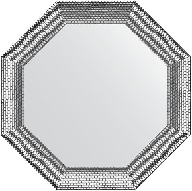 Зеркало Evoform Octagon 71х71 BY 7407 в багетной раме - Серебряная кольчуга 88