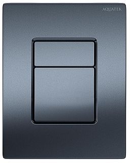 Клавиша смыва Aquatek PNN-0000004 цвет Оружейная сталь матовая