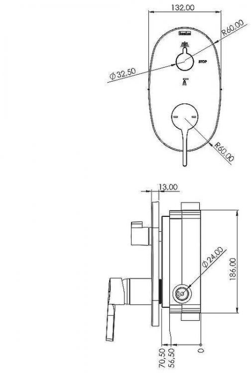 Душевая система Teska Tendos AS2300 Хром