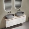 Столешница для ванной комнаты SANCOS из керамогранита SANCOS Kreman 1400х460 без отверстия под смеситель,TT140A2
