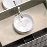 Тумба подвесная SANCOS Snob R, Bianco 995х445х500, под столешницу с отверстием под смеситель, цвет Kreman, SNR100W
