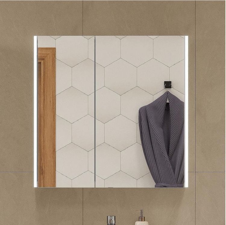 Зеркальный шкаф Volna Prime LED 80 szPRIME80 с подсветкой Белый