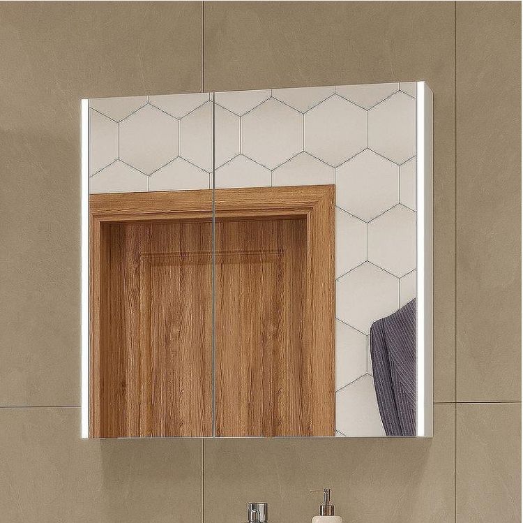 Зеркальный шкаф Volna Prime LED 80 szPRIME80 с подсветкой Белый