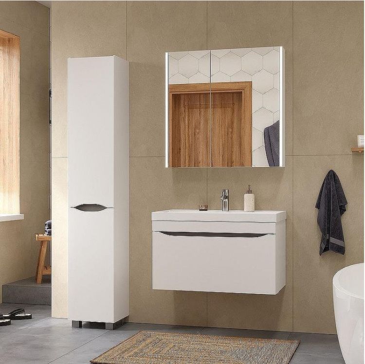 Зеркальный шкаф Volna Prime LED 80 szPRIME80 с подсветкой Белый