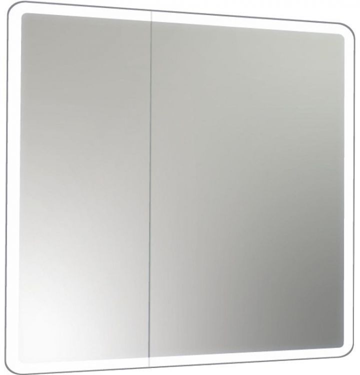 Зеркальный шкаф Mixline Сканди 80 553164 с подсветкой цвет Белый