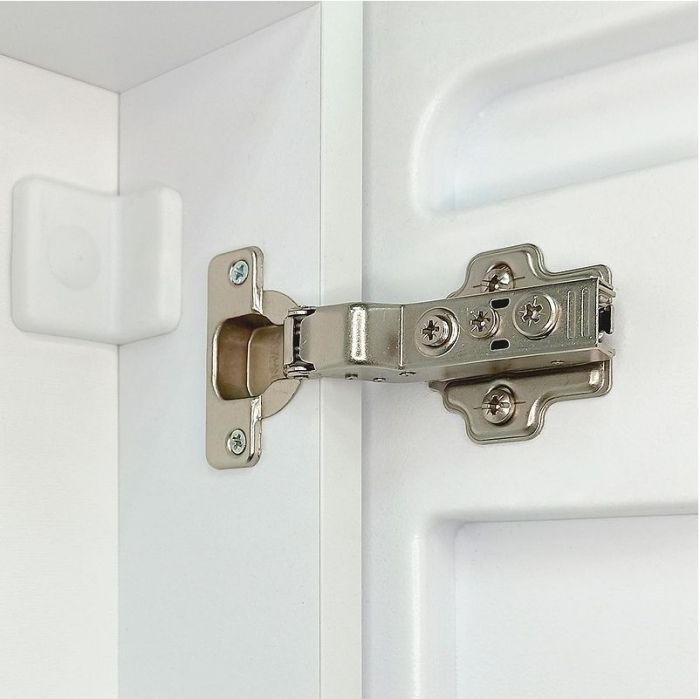 Зеркальный шкаф Mixline Сканди 80 553164 с подсветкой цвет Белый