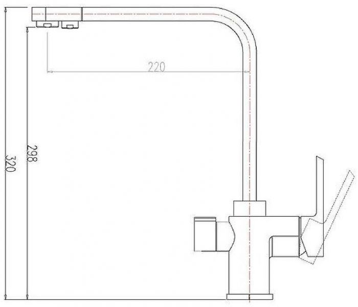 Смеситель для кухни ZorG Sanitary ZR334YF Черный металлик