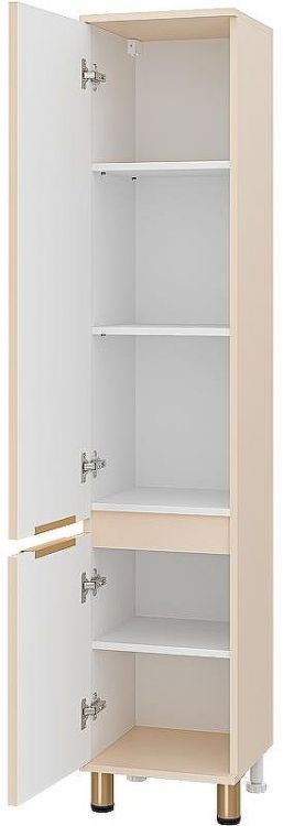 Шкаф пенал Brevita Enfida 35 L ENF-05035-030L Бежевый матовый