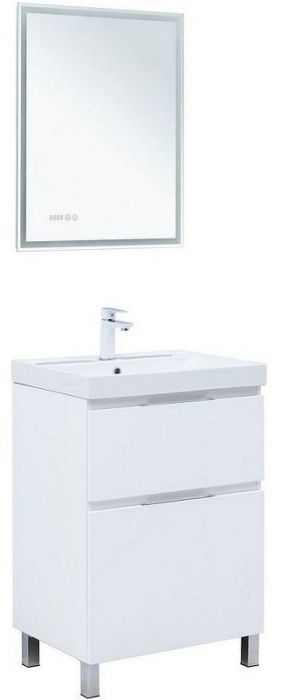 Тумба под раковину Aquanet Алвита New 60 344132 Белая матовая