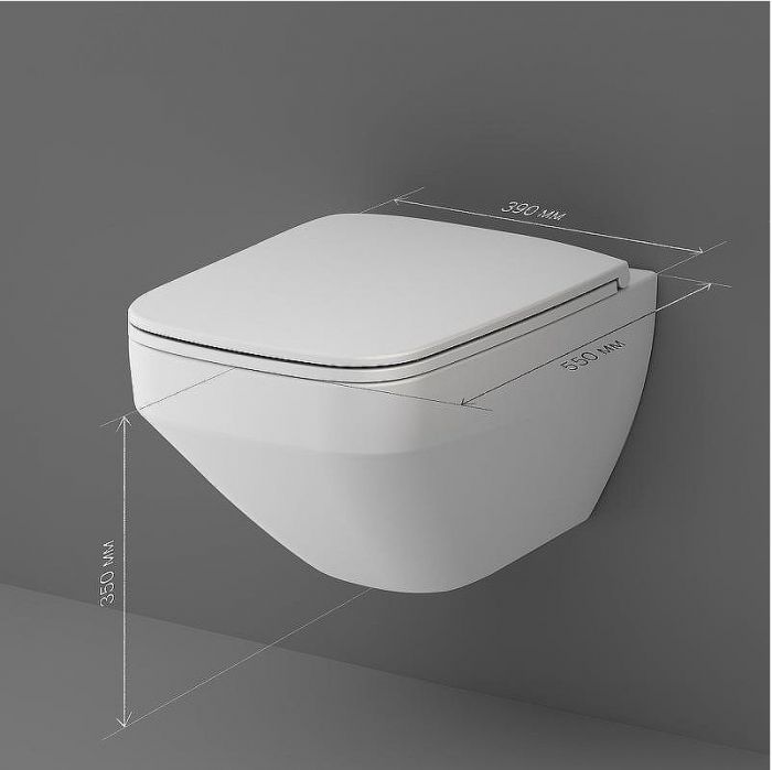Унитаз AM.PM Inspire V2.0 FlashClean C50A1700MWSC подвесной Белый матовый с сиденьем микролифт