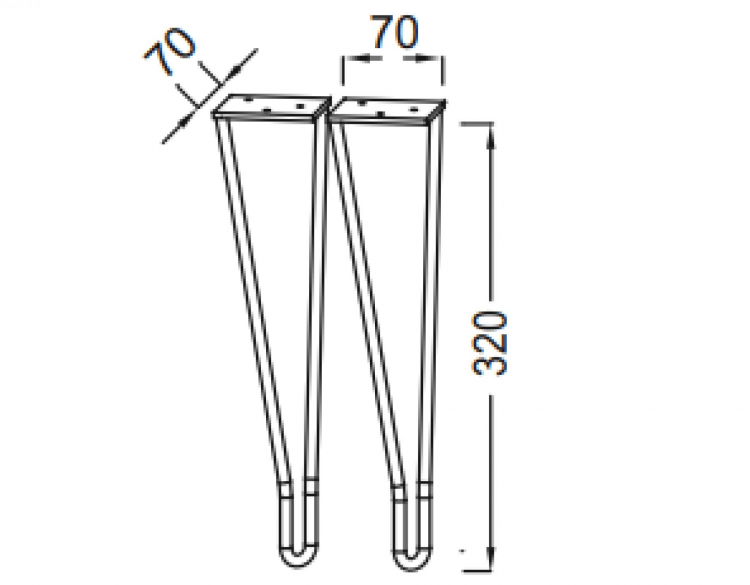 Ножки для мебели Jacob Delafon Odeon Rive Gauche EB2569-CP, хром Ножки для мебели Jacob Delafon Odeon Rive Gauche EB2569-CP, хром