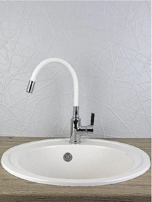 Смеситель для кухни Viko V-4044 Хром Белый