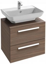 Тумба под раковину 65 см Jacob Delafon Struktura EB1383-E16 ореховое дерево