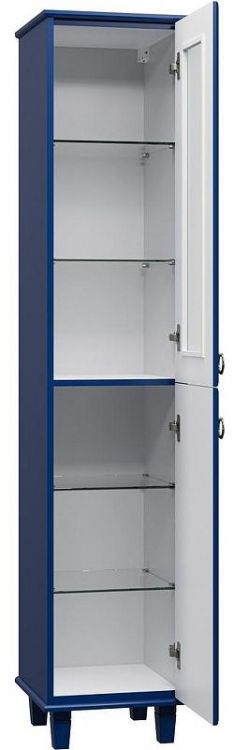 Шкаф пенал Misty Версаль 37 R П-Вер05035-111ВСП Синий матовый Шкаф пенал Misty Версаль 37 R П-Вер05035-111ВСП Синий матовый