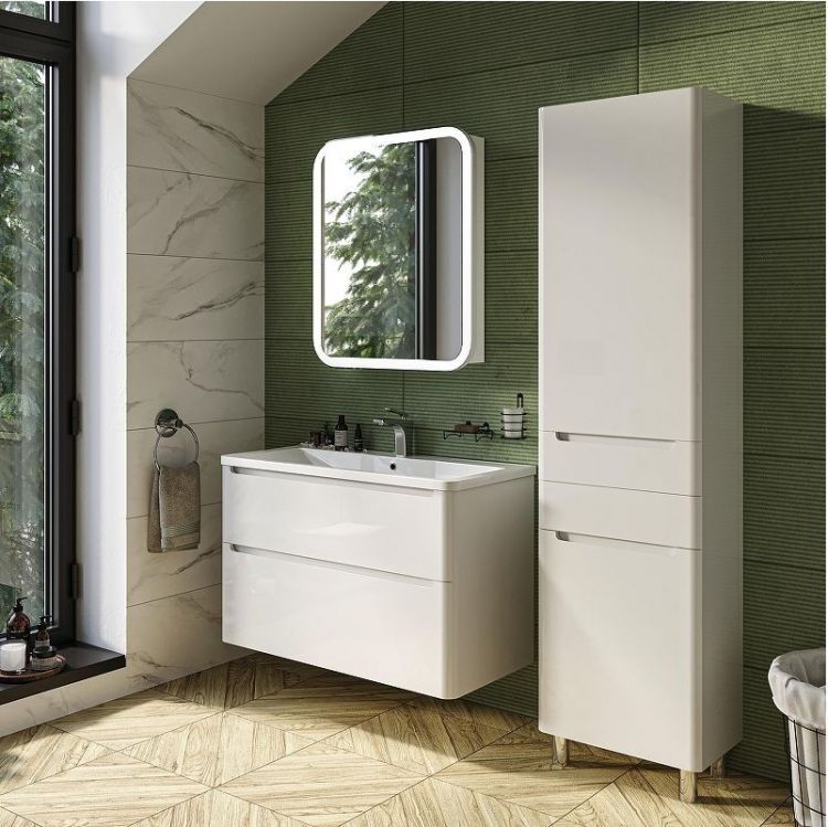 Шкаф пенал STWORKI Монтре 50 Мон.04.190/N/W цвет Белый