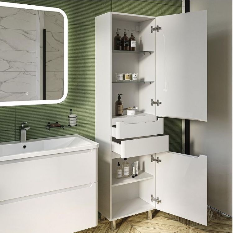 Шкаф пенал STWORKI Монтре 50 Мон.04.190/N/W цвет Белый