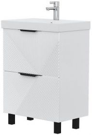 Тумба под раковину Volna Geometry 60 tnGEOMETRY60.2Y-01 цвет Белый