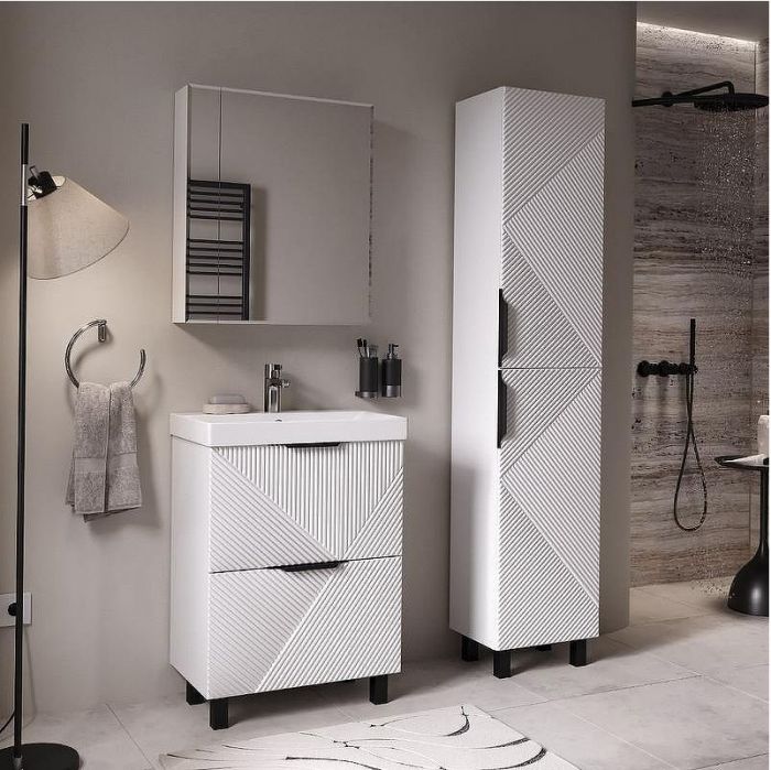 Тумба под раковину Volna Geometry 60 tnGEOMETRY60.2Y-01 цвет Белый