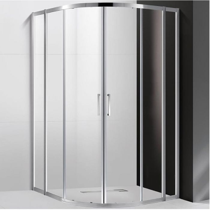 Душевой уголок Cezares Molveno R-22 120х120 MOLVENO-R-22-100+20-C-Cr-IV профиль Хром стекло прозрачное