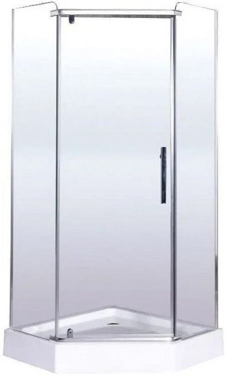 Душевой уголок Esbano ESR-8170 100x100 ESUGR8170 профиль Хром стекло рифленое