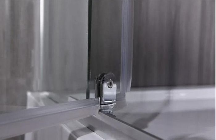 Душевой уголок Esbano ESR-8170 100x100 ESUGR8170 профиль Хром стекло рифленое