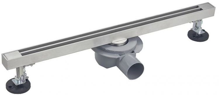 Душевой лоток Wonzon & Woghand 60 WW-65406T-BR с решеткой цвет Брашированный никель