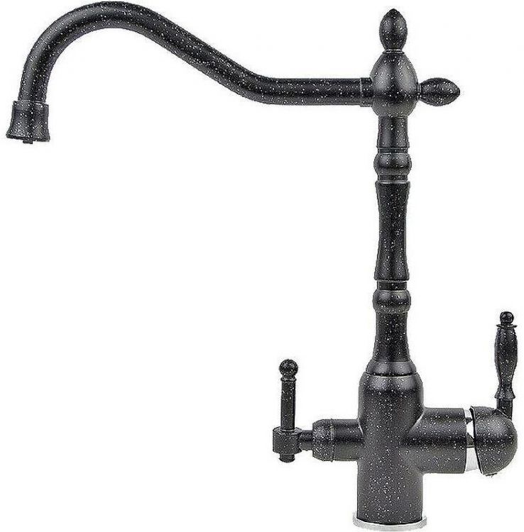 Смеситель для кухни Viko V-5324 Черный мрамор