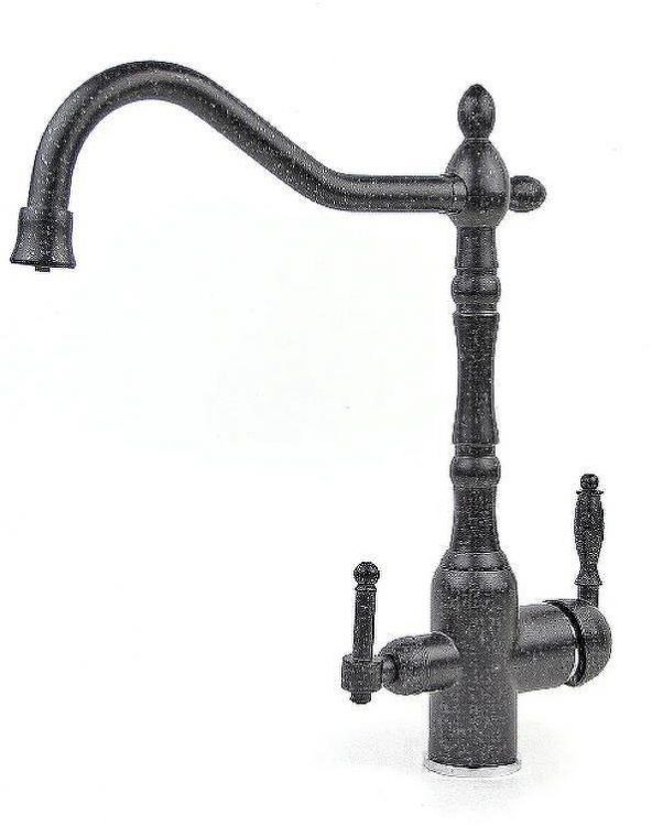 Смеситель для кухни Viko V-5324 Черный мрамор