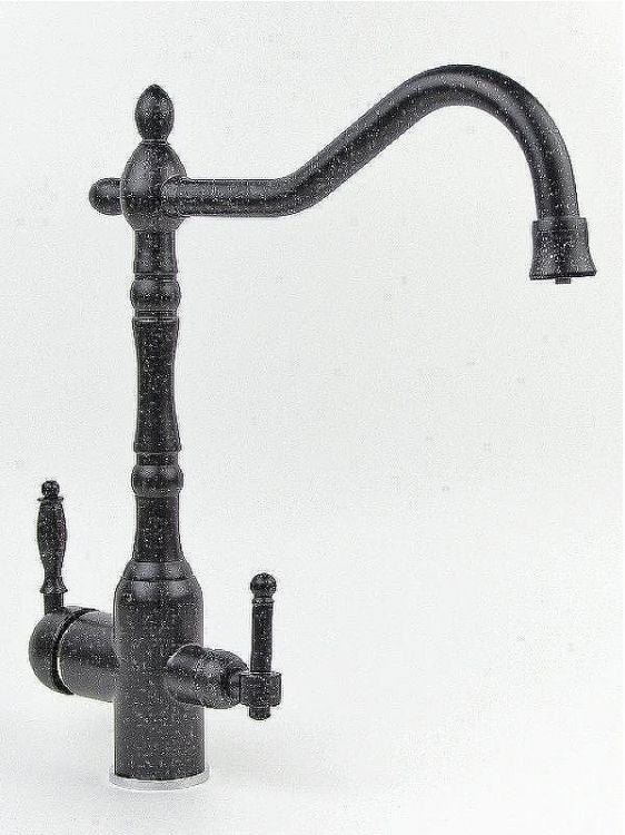 Смеситель для кухни Viko V-5324 Черный мрамор