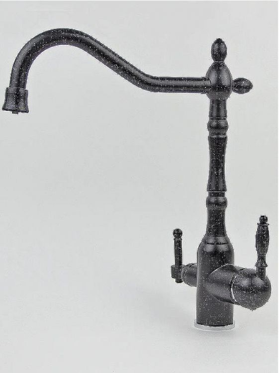 Смеситель для кухни Viko V-5324 Черный мрамор